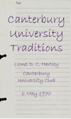 A hand-written transcript