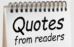 Quotes selected by readers