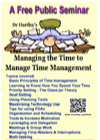 Managing the Time to Manage Time Management (Seminar)